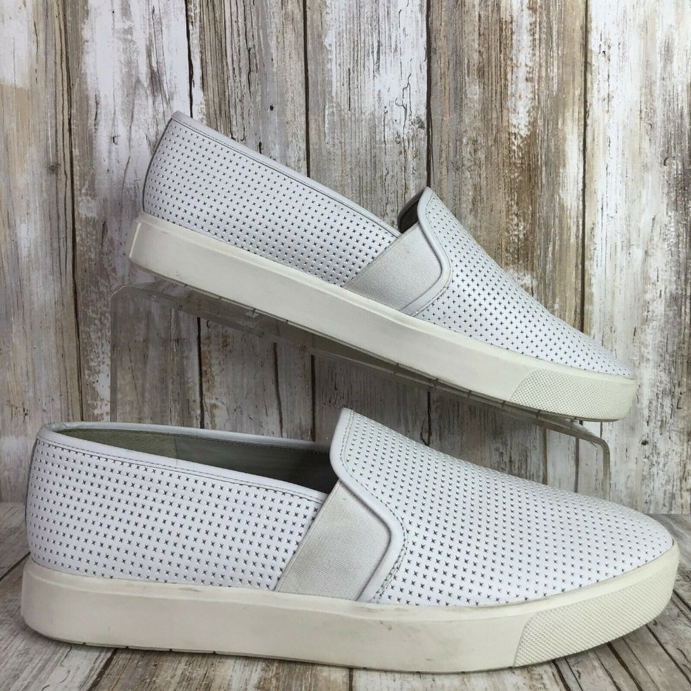 Vince 8M Blair Sneaker White Italian Leather - Picture 1 of 8